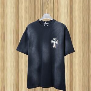 Chrome Hearts Crew Neck Short Sleeve T-Shirt  Size: L